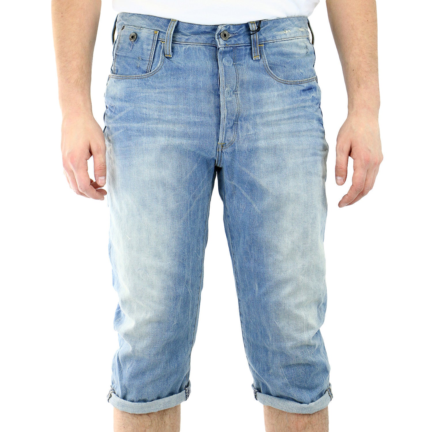 Men's 3/4 Length Cargo Pants Shorts Loose Casual Cotton Trousers Oversize  Pants | eBay